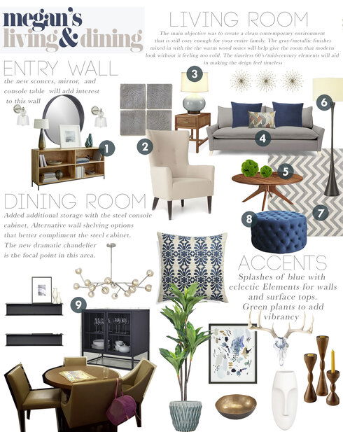 Fun Girls Bedroom & Hallway Design Taron H. Moodboard 1 thumb