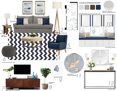 Fun Girls Bedroom & Hallway Design Narathas P. Moodboard 2 thumb