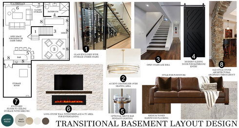 Transitional Basement Interior Design Rachel H. Moodboard 1 thumb