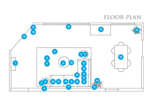 Online Designer Living Room Floorplan