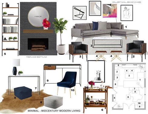 Cozy Living Room  Laura A. Moodboard 2 thumb