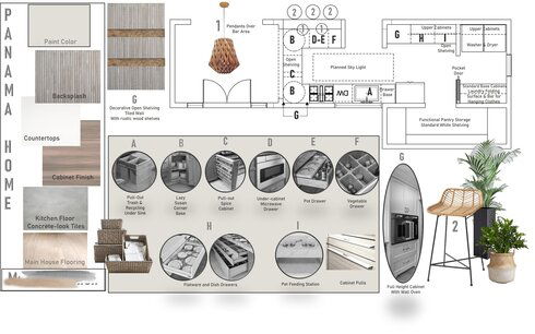 Sleek Scandinavian Style Kitchen Remodel Wanda P. Moodboard 2 thumb