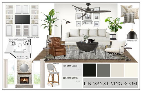 Transitional Home with Fireplace Interior Design Casey H. Moodboard 2 thumb