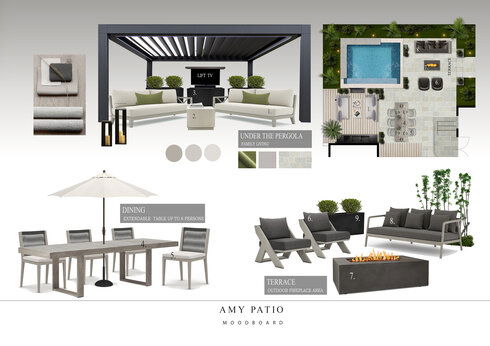 Modern Pergola Patio Renovation Nathalie I. Moodboard 1 thumb