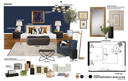 Modern Dark Bedroom Renovation Ibrahim H. Moodboard 2 thumb