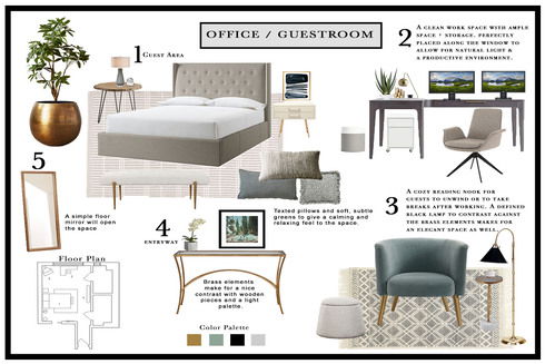 Contemporary, Stylish Bedroom Basmah E. Moodboard 1 thumb