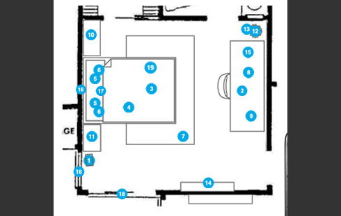 Online Designer Bedroom Floorplan