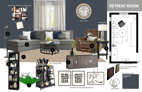 Man Cave Transformation  Jina K. Moodboard 2 thumb