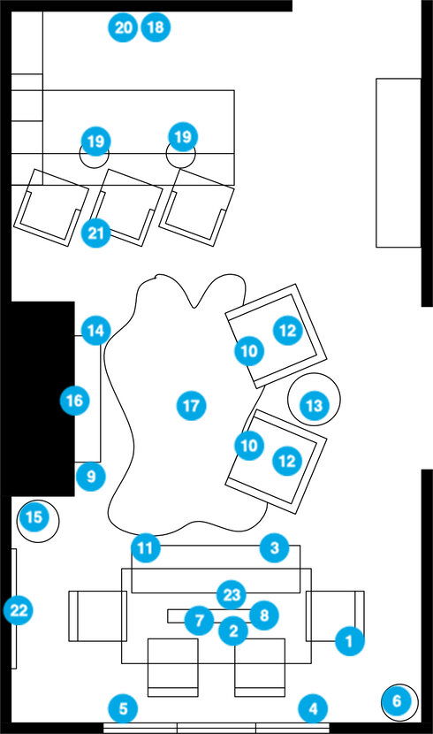 Online Designer Dining Room Floorplan