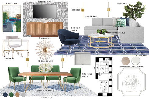 Small Modern Style Apartment MaryBeth C. Moodboard 2 thumb