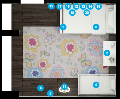 Online Designer Kids Room Floorplan