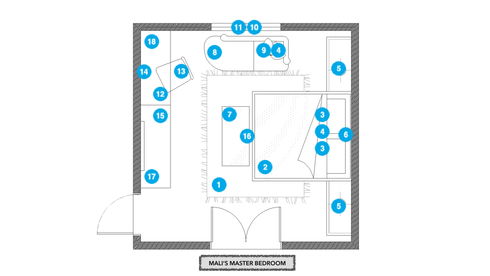 Online Designer Bedroom Floorplan