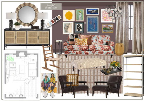 Eclectic Tudor Home  Interior Design Dragana V. Moodboard 1 thumb