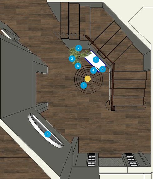 Online Designer Hallway/Entry Floorplan