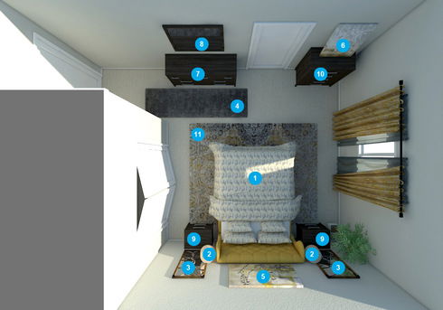 Online Designer Bedroom Floorplan