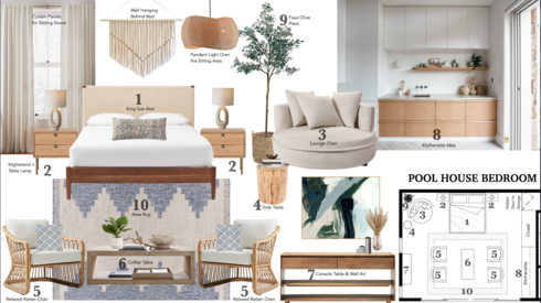 Small Pool House with a Bathroom Nor Aina M. Moodboard 2 thumb