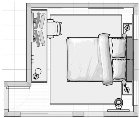 Online Designer Bedroom Floorplan