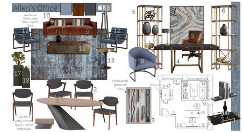 Masculine Business Office Design Wanda P. Moodboard 2 thumb