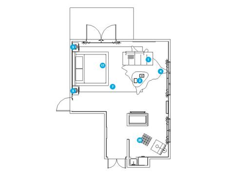 Online Designer Bedroom Floorplan