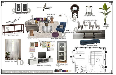 Bright Living And Dining Room With Transitional Decor Franzi K. Moodboard 2 thumb