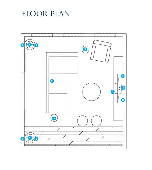 Online Designer Living Room Floorplan