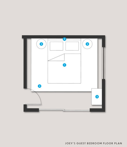 Online Designer Bedroom Floorplan