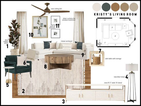 Modern and Light Living Room Design Shofy D. Moodboard 2 thumb