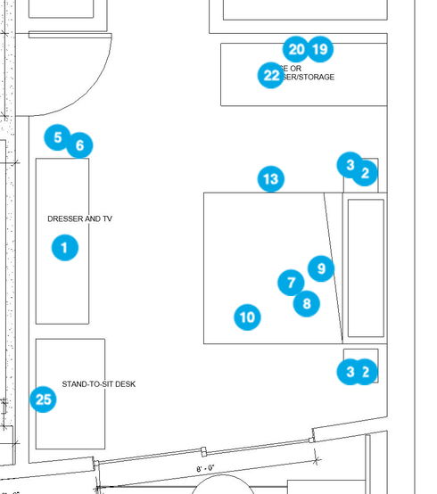 Online Designer Bedroom Floorplan