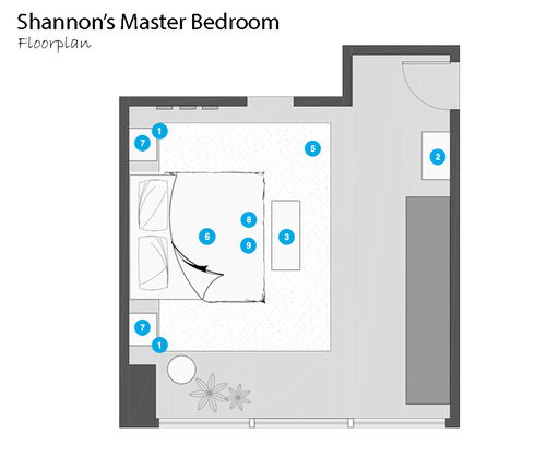 Online Designer Bedroom Floorplan