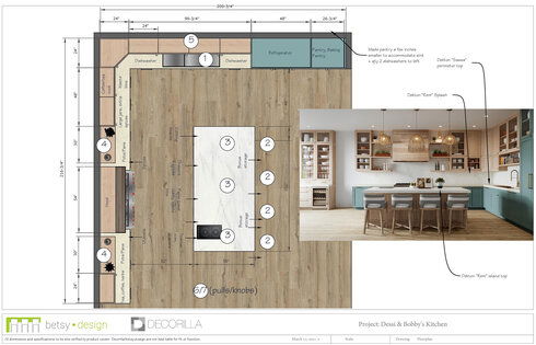 Online Designer Kitchen Floorplan