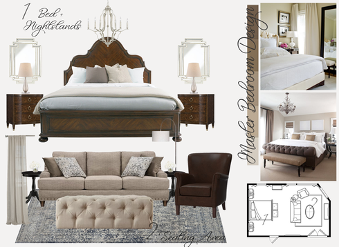 Transitional and Tropical Style Master Bedroom Tera S. Moodboard 2 thumb