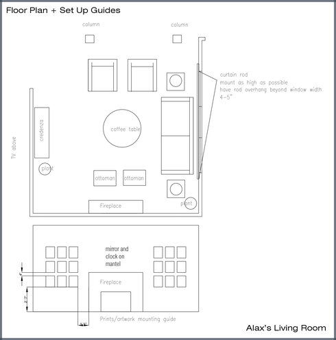 Online Designer Living Room Floorplan