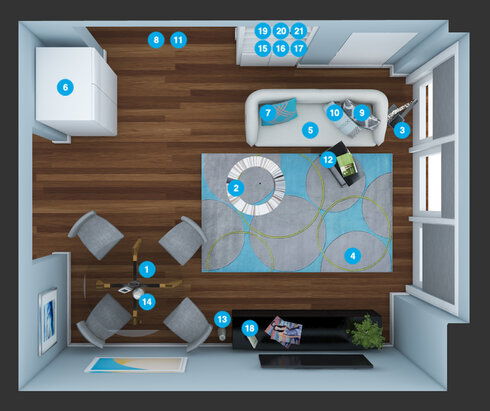 Online Designer Dining Room Floorplan