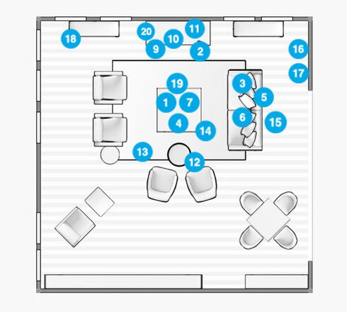 Online Designer Living Room Floorplan