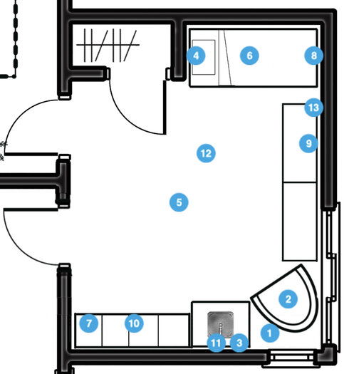 Online Designer Bedroom Floorplan