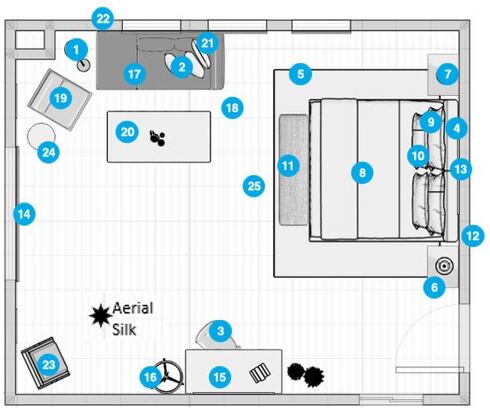 Online Designer Bedroom Floorplan