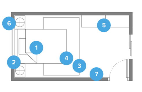 Online Designer Bedroom Floorplan