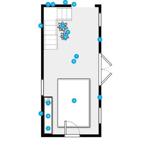 Online Designer Combined Living/Dining Floorplan