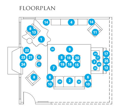 Online Designer Living Room Floorplan