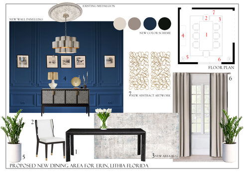 Transitional Stylish Dining Room Aida A. Moodboard 1 thumb