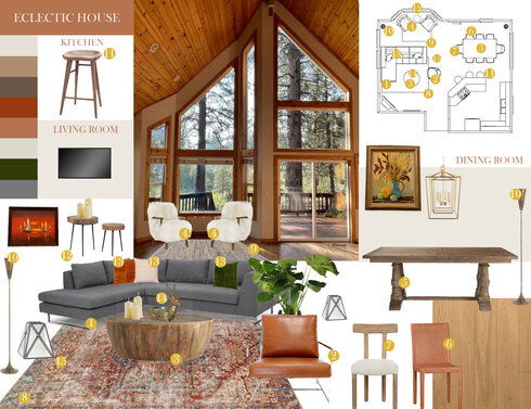 A Frame House Interior with a Japandi Style Meral Y. Moodboard 1 thumb