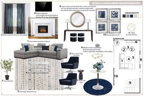 Mid-Century Modern Living Room Design Franzi K. Moodboard 1 thumb