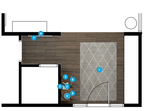 Online Designer Hallway/Entry Floorplan