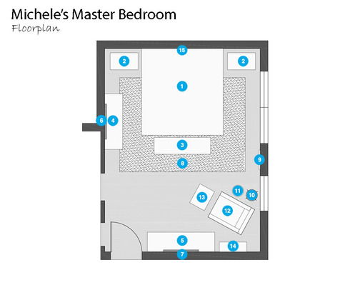 Online Designer Bedroom Floorplan