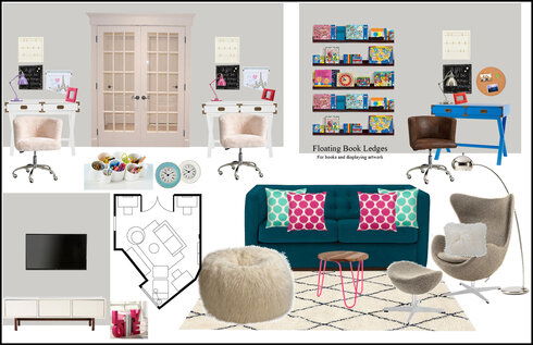 Modern & Fun Kids Playroom Rachel H. Moodboard 1 thumb