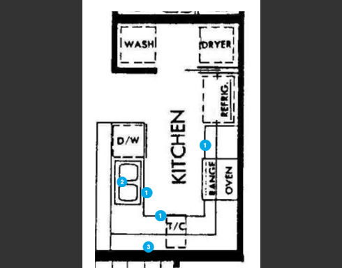 Online Designer Kitchen Floorplan