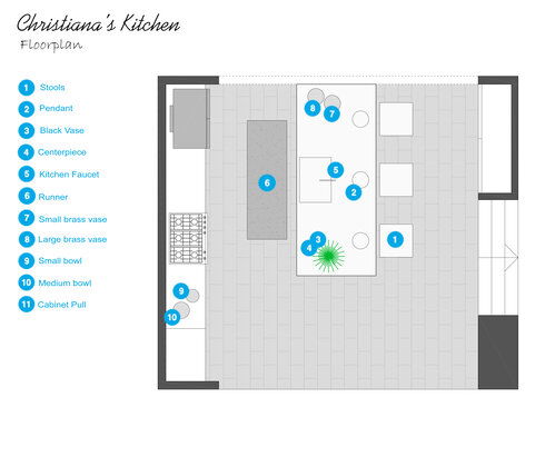 Online Designer Kitchen Floorplan