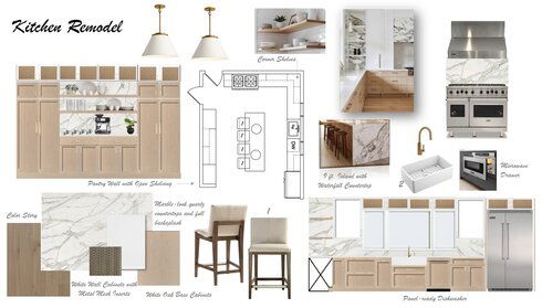 White Modern Kitchen Remodel Wanda P. Moodboard 1 thumb