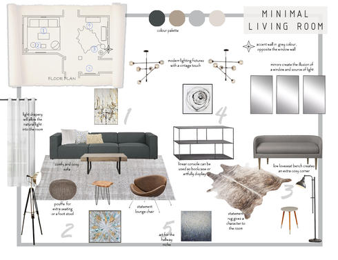 Creative Formal Living Room  lila n. Moodboard 1 thumb