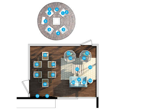 Online Designer Dining Room Floorplan